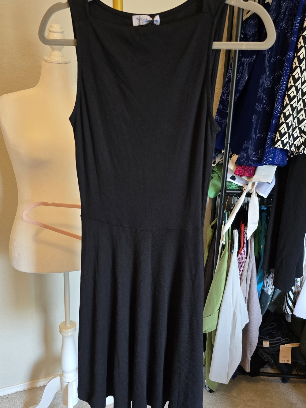 Michael Stars Black Sleeveless Skater Dress XS